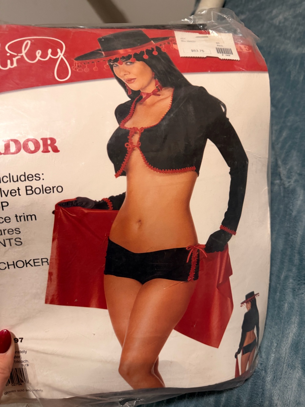 NWT Black & Red Velvet Matador Costume Set